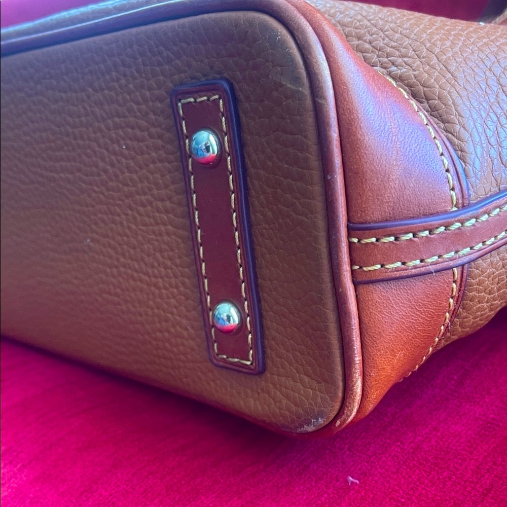 Dooney & Bourke Brown Leather Tote - Picture 4 of 6